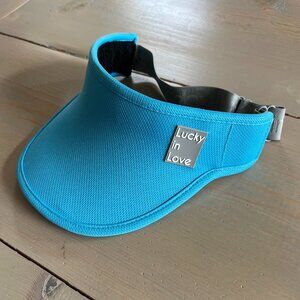 Lucky in Love Lucky Logo Stretch Tennis Visor